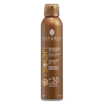 Solare Spray Viso Corpo Trasparente SPF 30 – 200ml – ISolari – Nature’s
