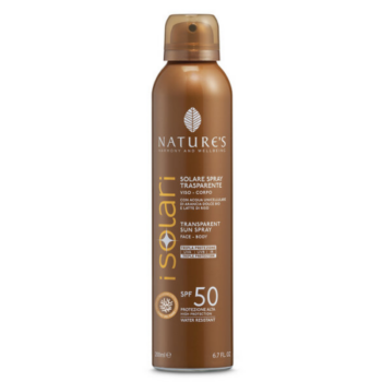Solare Spray Viso Corpo Trasparente SPF 50 – 200ml – ISolari – Nature’s