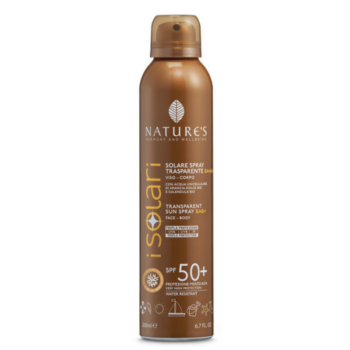 Solare Spray Viso Corpo Trasparente SPF 50+ – 200ml – ISolari – Nature’s