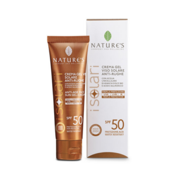Crema-gel Viso Solare Antirughe SPF 50 -iSolari – Nature’s 50ml