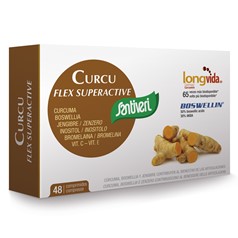 CURCUMA IN COMPRESSE “CURCU FLEX SUPERACTIVE”- SANTIVERI – 36GR
