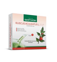 Ruscus Aculeatus Fiale Monodose 10×10- E.S.P 100ml Santiveri